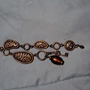 Hand Crafted Bag Purse Tote Jewelry Key Ring Decorative Vintage Jewelry Upcycle